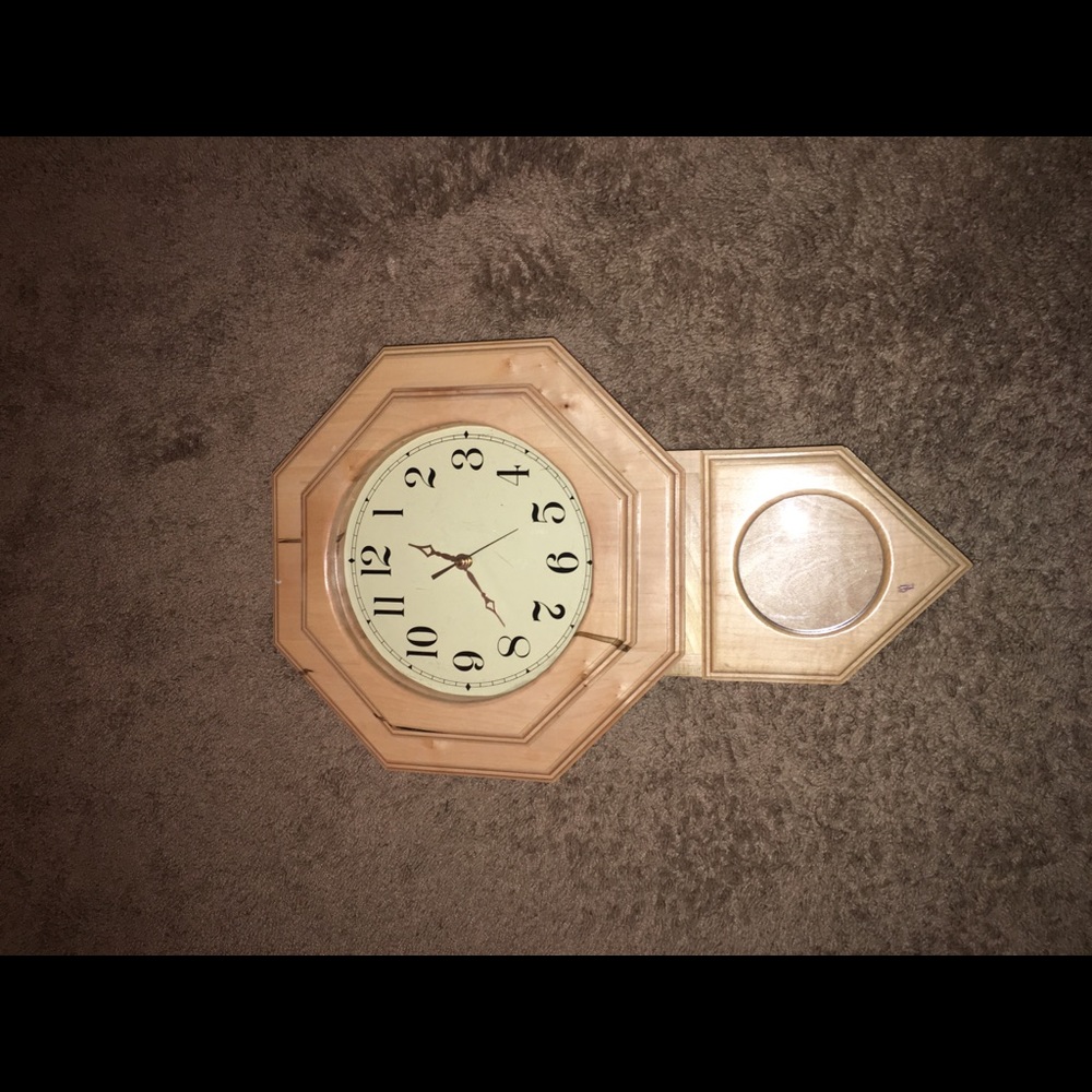 Wooden clock